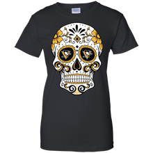 Load image into Gallery viewer, Pittsburgh Penguins Sugar Skull T-Shirt For Women