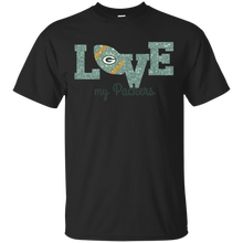 Load image into Gallery viewer, Glitter Love For Green Bay Packers Fans T - Shirt For Men