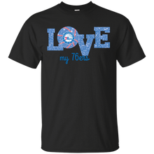 Load image into Gallery viewer, Glitter Love For Philadelphia 76ers Fans T - Shirt For Men