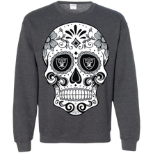 Load image into Gallery viewer, Oakland Raiders Sugar Skull Sweatshirt