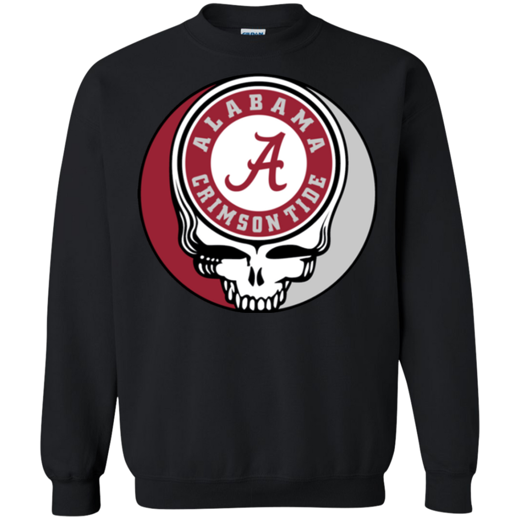 Alabama Crimson Footballl Grateful Dead Steal Your Face Sweatshirt