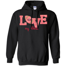 Load image into Gallery viewer, Glitter Love For San Francisco 49ers Fans Hoodie Shirt