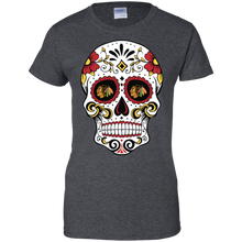 Load image into Gallery viewer, Chicago Blackhawks Sugar Skull T-Shirt For Women