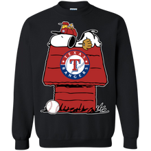 Load image into Gallery viewer, Texas Rangers Baseball Snoopy The Peanuts Sweatshirt