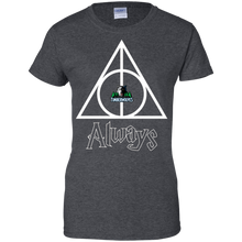 Load image into Gallery viewer, Deathly Hallows For Minnesota Timberwolves And Harry Potter Fans T-Shirt For Women