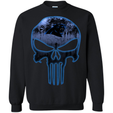 Load image into Gallery viewer, Carolina Panthers Football The Punisher Skull Sweatshirt