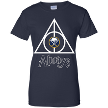 Load image into Gallery viewer, Deathly Hallows For Buffalo Sabres And Harry Potter T-Shirt For Women