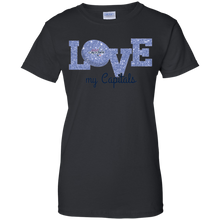 Load image into Gallery viewer, Glitter Love For Washington Capitals Fans T-Shirt For Women