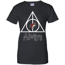 Load image into Gallery viewer, Deathly Hallows For Arizona Coyotes And Harry Potter Fans T-Shirt For Women