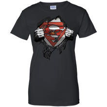 Load image into Gallery viewer, Shirt For Tampa Bay Buccaneers And Superman Fans T-Shirt For Women
