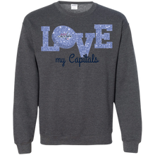 Load image into Gallery viewer, Glitter Love For Washington Capitals Fans Sweatshirt
