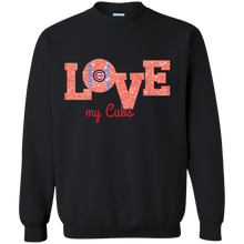 Load image into Gallery viewer, Glitter Love For Chicago Cubs Fans Sweatshirt