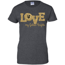 Load image into Gallery viewer, Glitter Love For Vegas Golden Knights Fans T-Shirt For Women