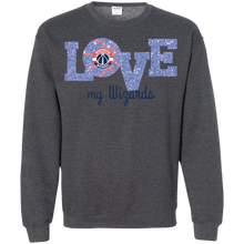 Load image into Gallery viewer, Glitter Love For Washington Wizards Fans Sweatshirt