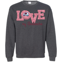 Load image into Gallery viewer, Glitter Love For Colorado Avalanche Fans Sweatshirt
