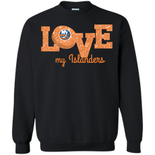 Load image into Gallery viewer, Glitter Love For New York Islanders Fans Sweatshirt