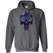 Load image into Gallery viewer, Northwestern Wildcats Football The Punisher Skull Hoodie Shirt