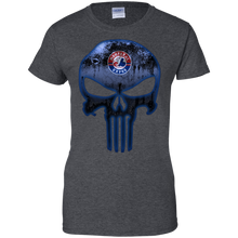 Load image into Gallery viewer, Montreal Expos Baseball The Punisher Skull T-Shirt For Women