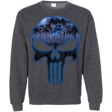 Load image into Gallery viewer, Detroit Lions Football The Punisher Skull Sweatshirt