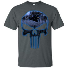 Load image into Gallery viewer, Carolina Panthers Football The Punisher Skull T - Shirt For Men