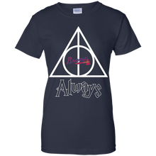 Load image into Gallery viewer, Deathly Hallows For Atlanta Braves And Harry Potter Fans T-Shirt For Women