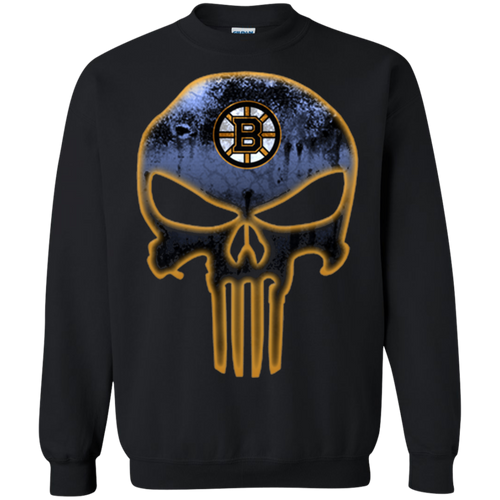 Boston Bruins Hockey The Punisher Skull Sweatshirt