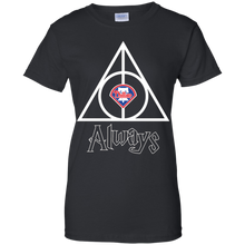 Load image into Gallery viewer, Deathly Hallows For Philadelphia Phillies And Harry Potter Fans T-Shirt For Women