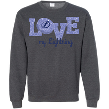 Load image into Gallery viewer, Glitter Love For Tampa Bay Lightning Fans Sweatshirt