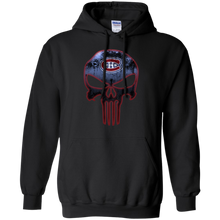 Load image into Gallery viewer, Montréal Canadiens Hockey The Punisher Skull Hoodie Shirt