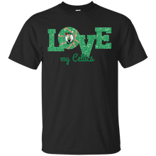 Load image into Gallery viewer, Glitter Love For Boston Celtics Fans T - Shirt For Men