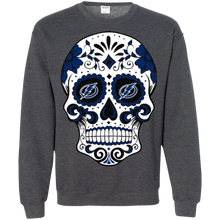 Load image into Gallery viewer, Tampa Bay Lightning Sugar Skull Sweatshirt