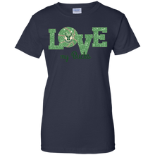 Load image into Gallery viewer, Glitter Love For Milwaukee Bucks Fans T-Shirt For Women