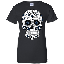 Load image into Gallery viewer, Dallas Cowboys Sugar Skull T-Shirt For Women