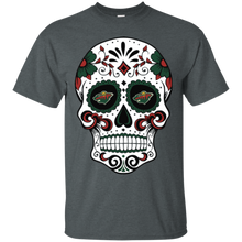 Load image into Gallery viewer, Minnesota Wild Sugar Skull T - Shirt For Men