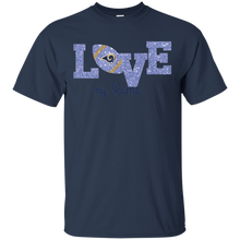 Load image into Gallery viewer, Glitter Love For Los Angeles Rams Fans T - Shirt For Men