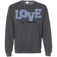 Load image into Gallery viewer, Glitter Love For Vancouver Canucks Fans Sweatshirt