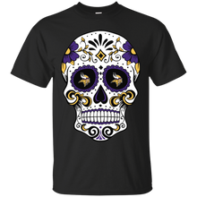 Load image into Gallery viewer, Minnesota Vikings Sugar Skull T - Shirt For Men