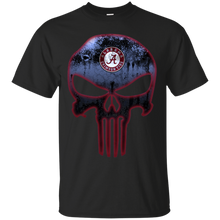 Load image into Gallery viewer, Alabama Crimson Football The Punisher Skull T - Shirt For Men