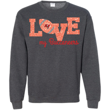 Load image into Gallery viewer, Glitter Love For Tampa Bay Buccaneers Fans Sweatshirt