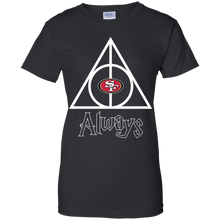 Load image into Gallery viewer, Deathly Hallows For San Francisco 49ers And Harry Potter Fans T-Shirt For Women