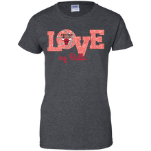 Load image into Gallery viewer, Glitter Love For Chicago Bulls Fans T-Shirt For Women