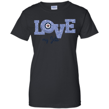 Load image into Gallery viewer, Glitter Love For Winnipeg Jets Fans T-Shirt For Women