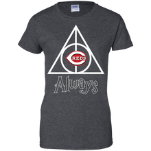 Load image into Gallery viewer, Deathly Hallows For Cincinnati Reds And Harry Potter Fans T-Shirt For Women