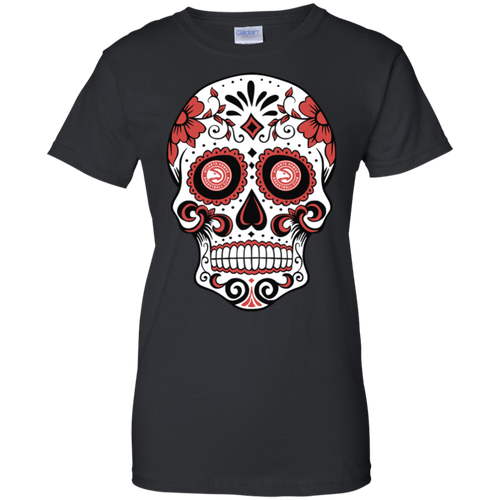 Atlanta Hawks Sugar Skull T-Shirt For Women