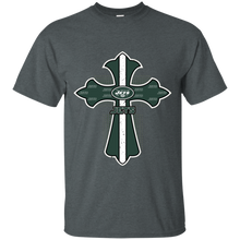 Load image into Gallery viewer, Cross Shirt For Jesus And New York Jets Fans T - Shirt For Men