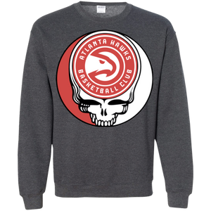 Atlanta Hawks Basketball Grateful Dead Steal Your Face Sweatshirt