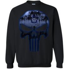 Load image into Gallery viewer, Toronto Maple Leafs Hockey The Punisher Skull Sweatshirt