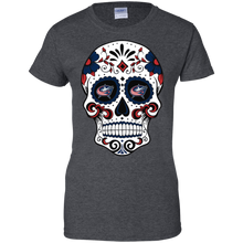 Load image into Gallery viewer, Columbus Blue Jackets Sugar Skull T-Shirt For Women