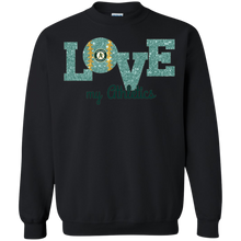 Load image into Gallery viewer, Glitter Love For Oakland Athletics Fans Sweatshirt
