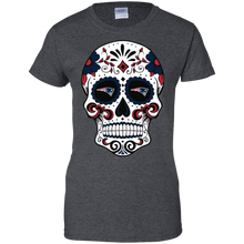 Load image into Gallery viewer, New England Patriots Sugar Skull T-Shirt For Women